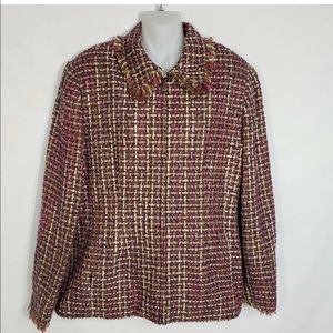 Alfred Dunner size 16 beautiful zip up